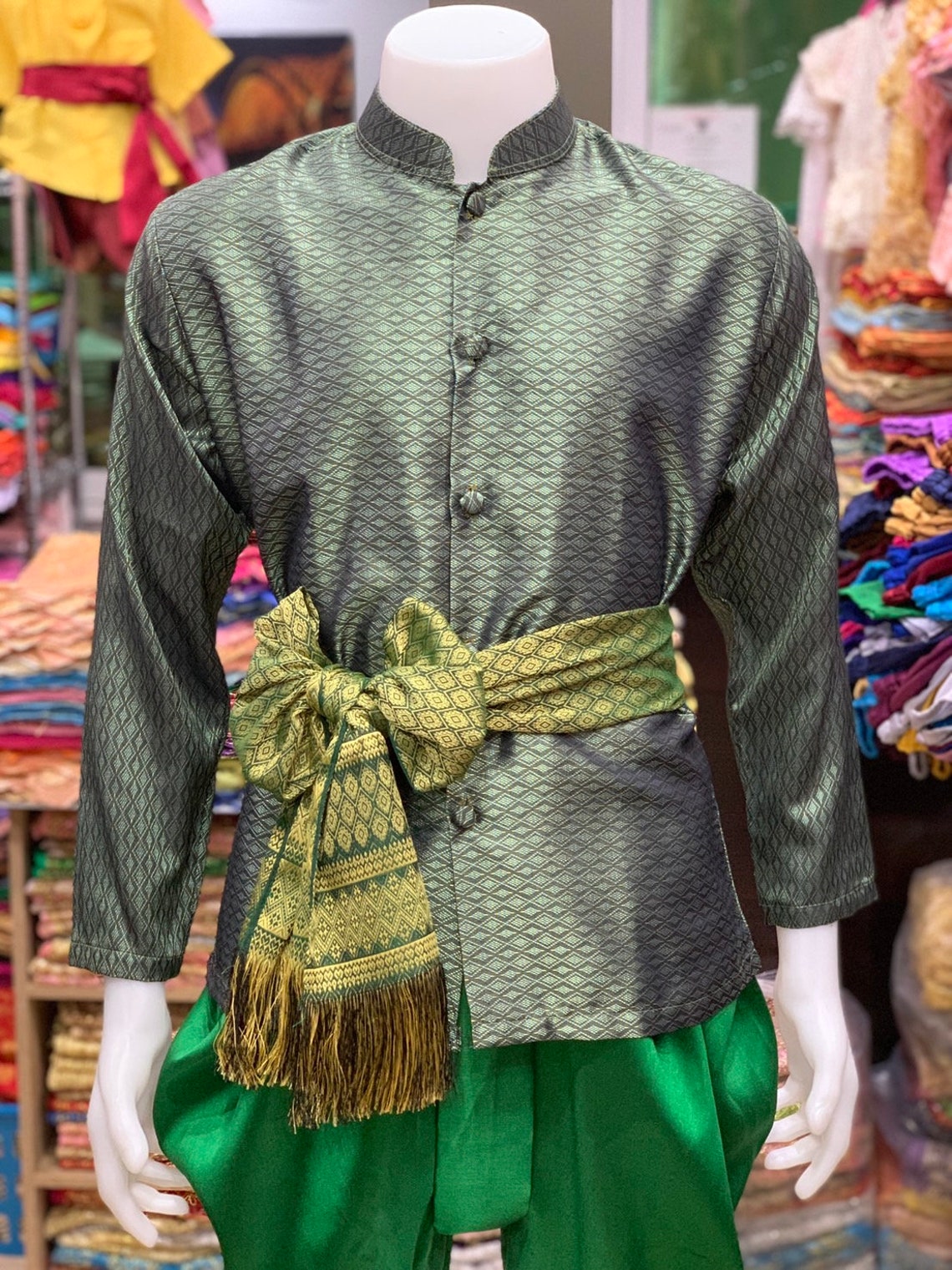 Asian Shirt for Men Khmer Clothes Khmer Dress Thailao Etsy