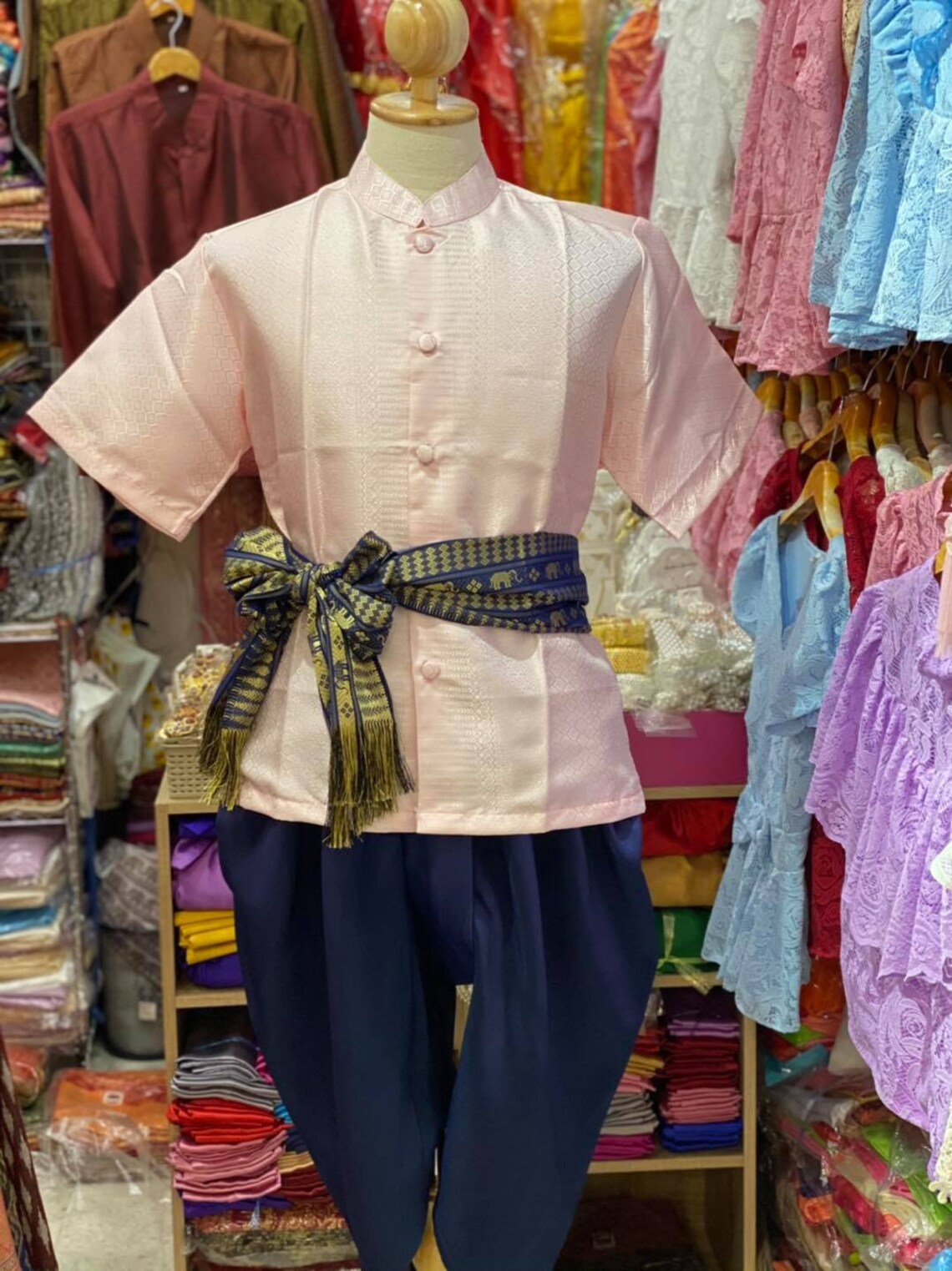 Asian shirt for men khmer clothes khmer dress Thailao Etsy