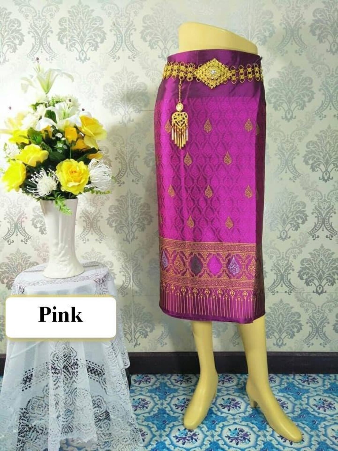 Finished traditional Lao sarong Lao skirt Thai sarong Thai | Etsy