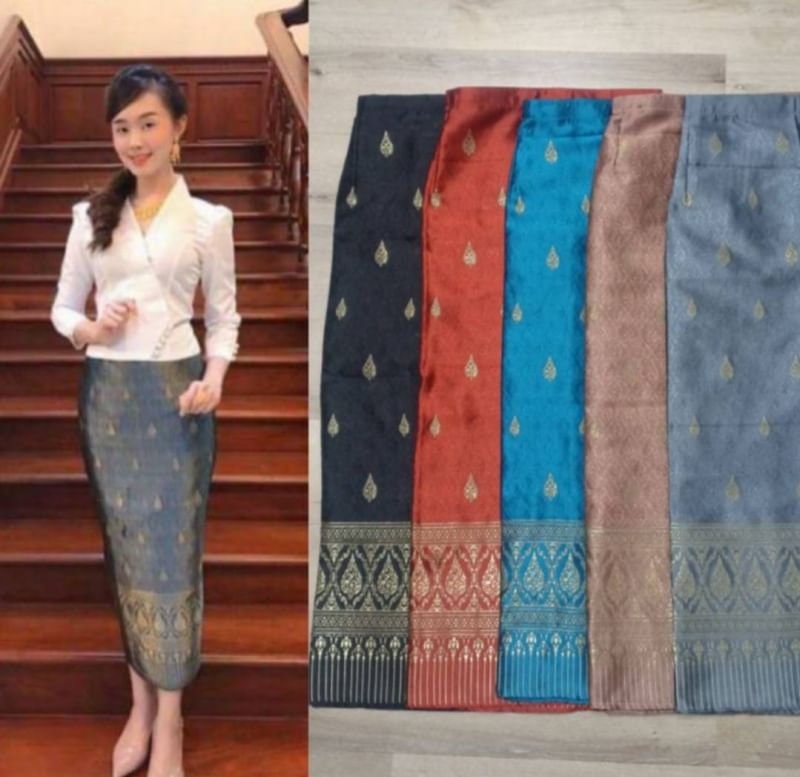 BEAUTIFUL Batik Skirt Sarong Sinh Thailand Laos Wrap Style-One Size-Choose Color 