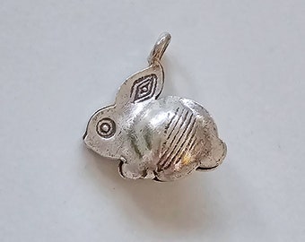 Karen Hill Tribe Silver Rabbit Charm