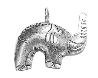 Karen Hill Tribe Silver Elephant Pendant