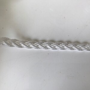 Ruban tressé blanc ,ruban blanc tressé,