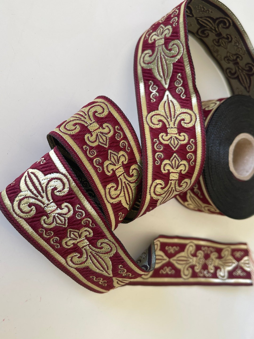 Medieval Braid, 3.5 Cm Medieval Ribbon, Fleur-de-lis Medieval Braid - Etsy