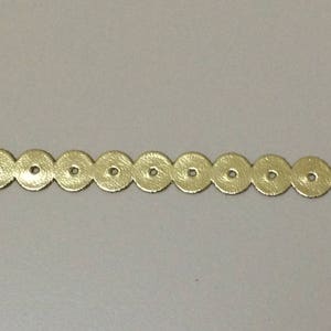 Galon simili cuir doree de 1 cm de largeur environ