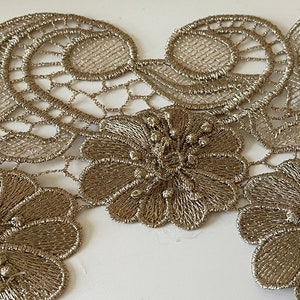 Bronze lace, gold lace, gold colored lace,