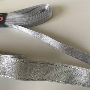 Ruban argent ou doré métallisé en lot de 10 metre