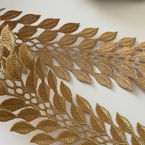 Broderie couleur or thermocollant