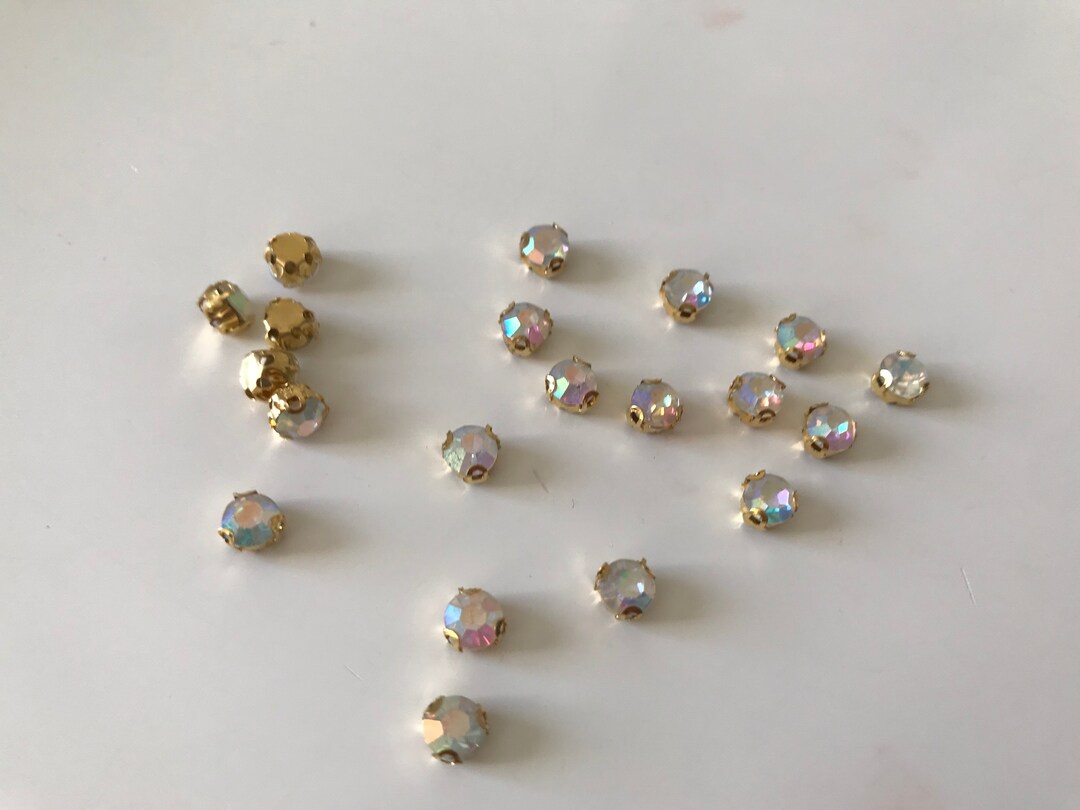 Rhinestone Set Ab Silver Rhinestone Rhinestone Set 5 Mm Rhinestone Ab ...