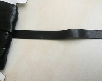 Ribbon bias faux leather width 1.5 cm