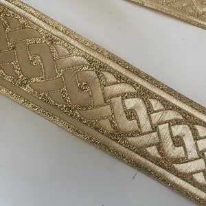 Golden medieval braid golden medieval ribbon image 4