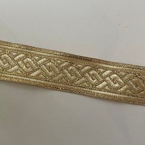 Golden medieval braid golden medieval ribbon image 2