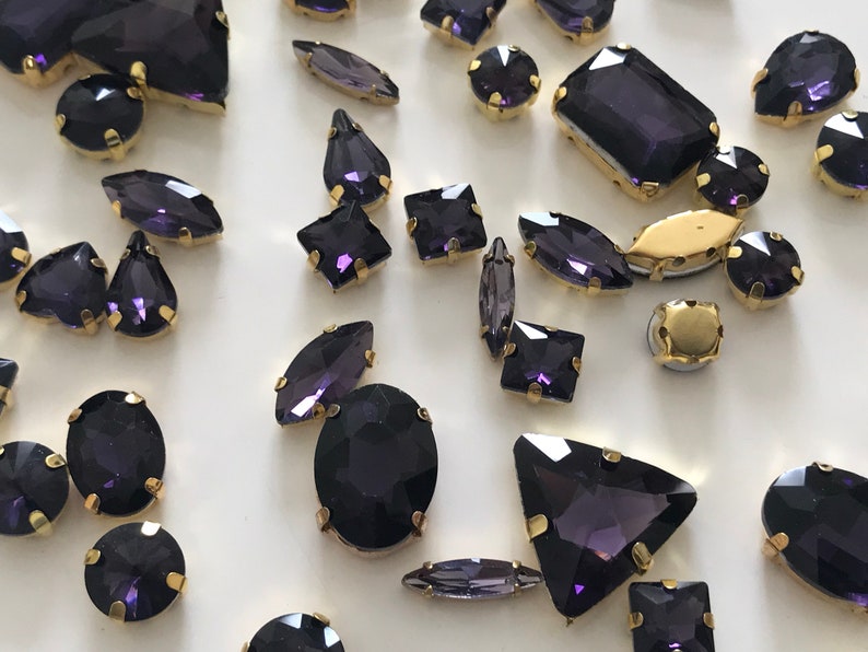 Mixed Size Rhinestones, Sew-on Crystal Rhinestones - Etsy
