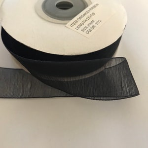 Ruban organza de 20 mm en rouleau de 25 m,ruban organza,