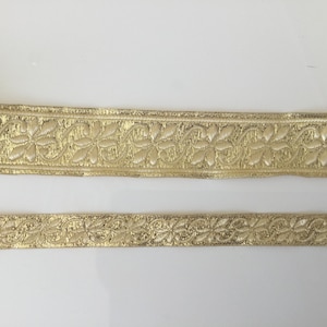 Medieval braid 3.5 cm golden, medieval golden ribbon,