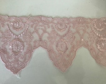 Pink lace, navy blue lace, tulle lace,