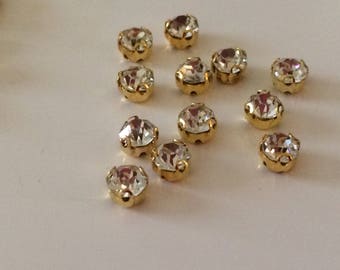 Rhinestones 3 d 4.5 mm, sewing rhinestones, crystal rhinestones that do not catch clothes