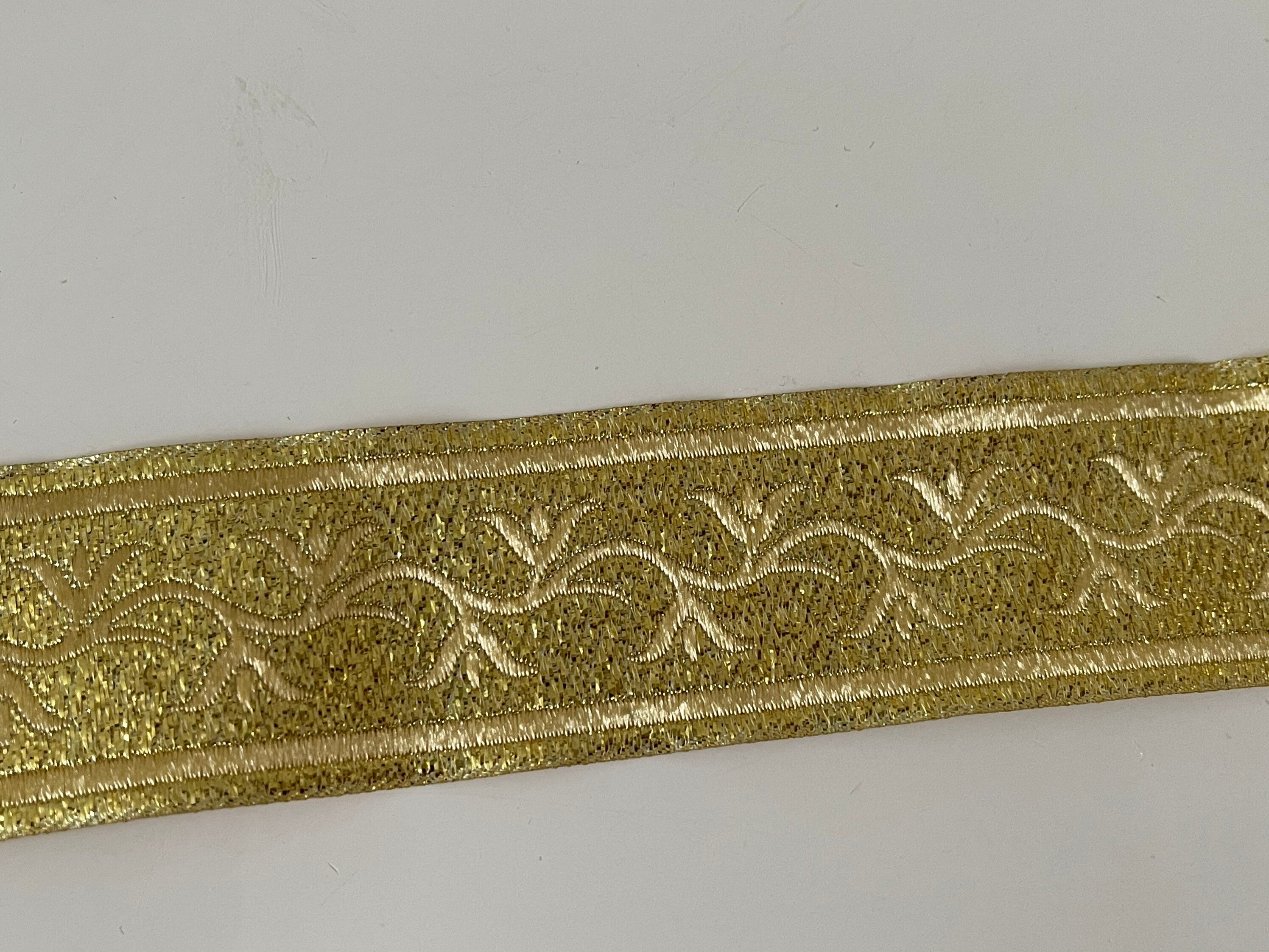 Medieval Braid, Medieval Ribbon, 3.5 Cm Wide, Gold, Black and Gold - Etsy