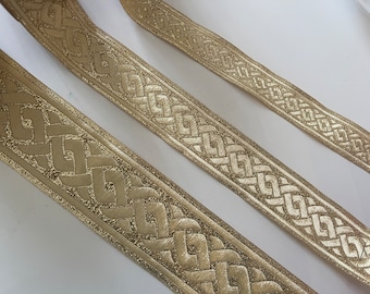 Gold medieval braid, gold medieval ribbon