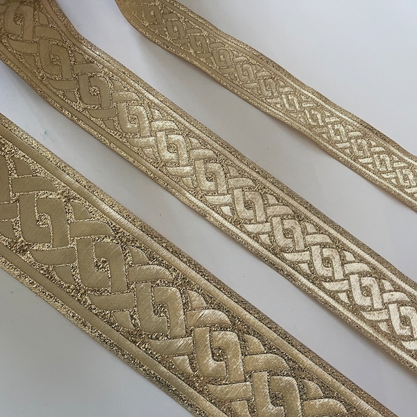 Golden medieval braid golden medieval ribbon