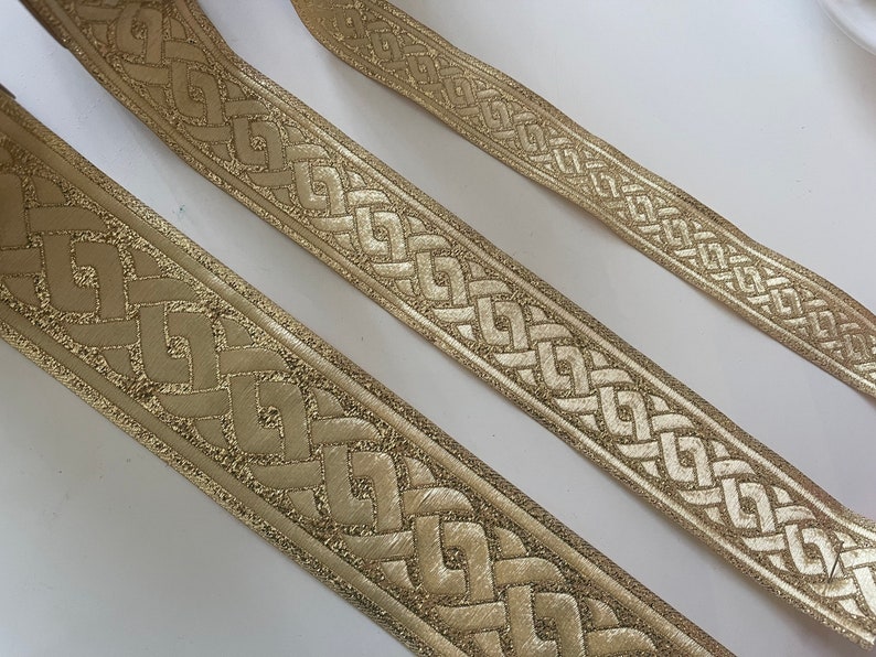 Galon medievale doré ruban médiéval doré image 1