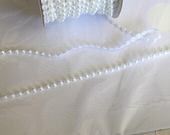 Ribbon 6 mm White Pearl