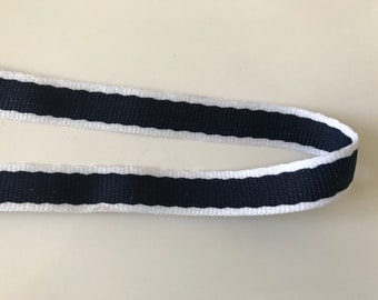 Sea ribbon, white blue navy ribbon, very solid ribbon,