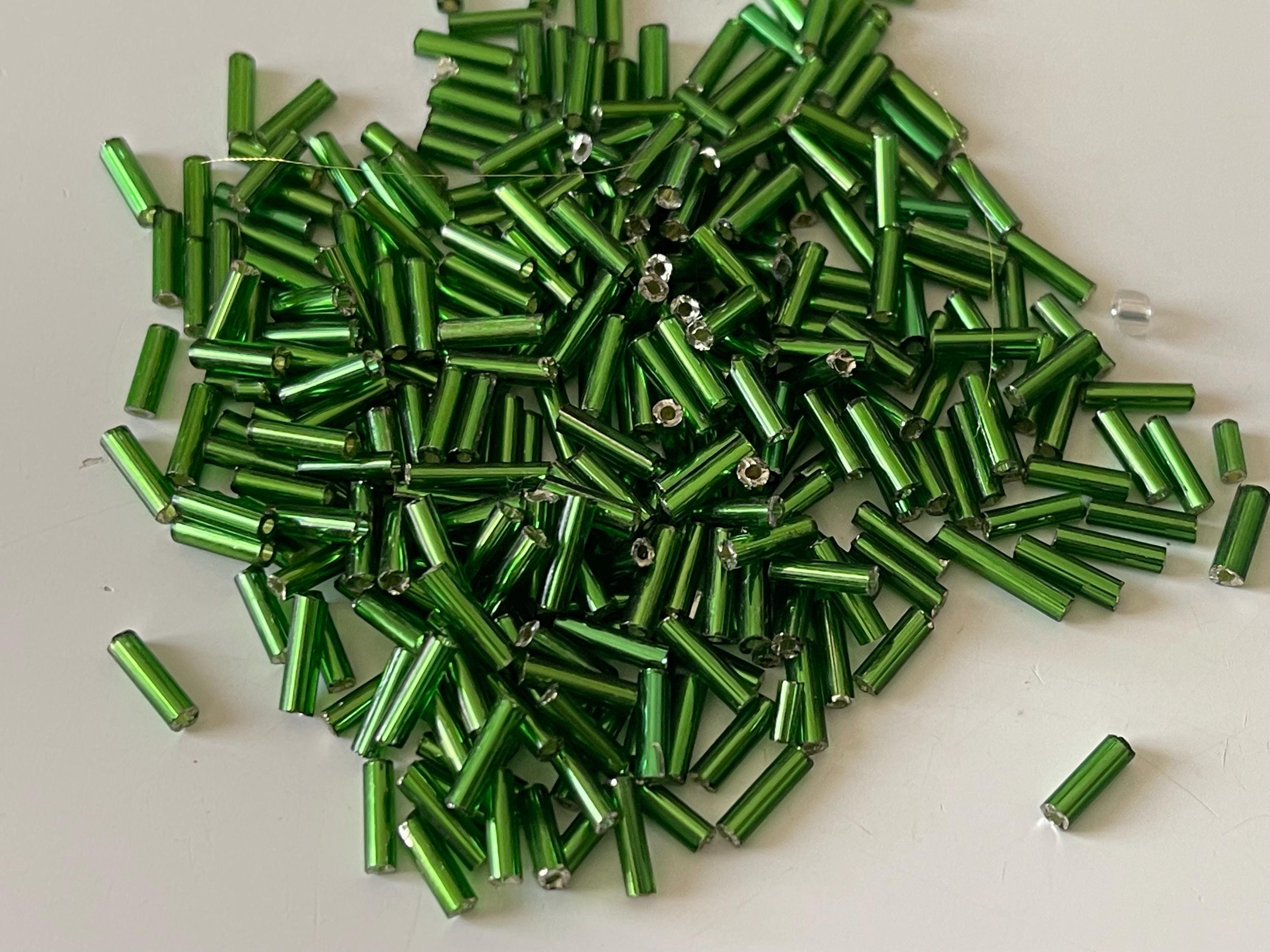 Perles rocaille 15 tubes 7g metallisé + fermoirs et fil