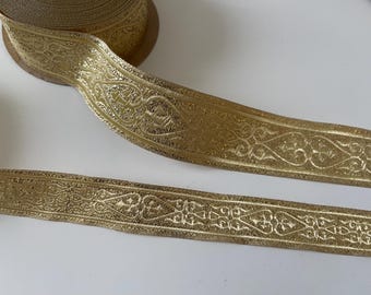Gold medieval braid, gold medieval ribbon