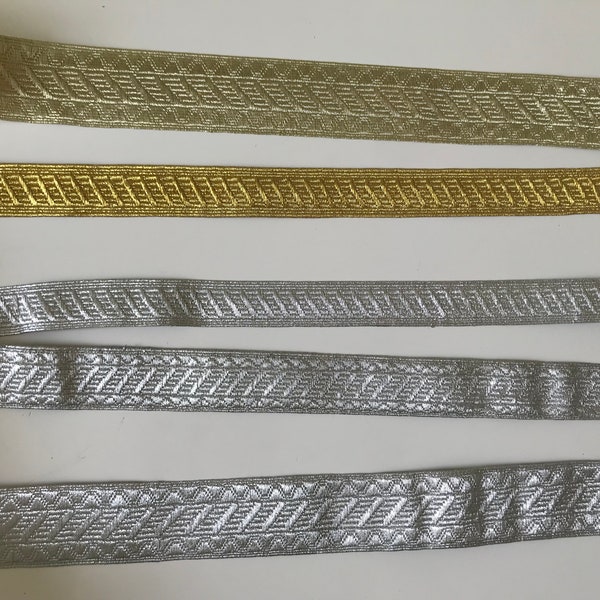 Silver ribbon 2 cm 2.5 cm 3.5 cm, silver braid,