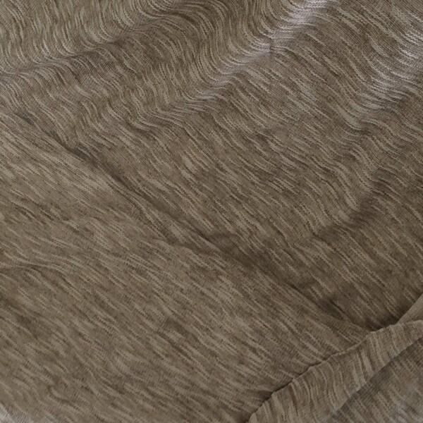 Tissus en tricot couleur taupe a rayure 200 de largeur