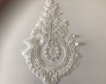 28*18cm lace applique, oval lace applique,