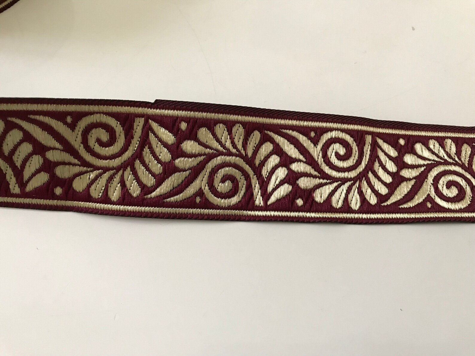 Medieval Braid, Medieval Ribbon, 3.5 Cm Wide, Burgundy Gold - Etsy