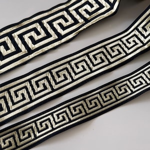 Black and gold medieval braid, gold medieval ribbon