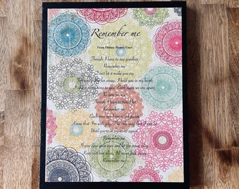 Disney Coco &quot;Remember Me&quot; Plaza de la Familia California Adventure Pixar Home Decor Wall Art Sign