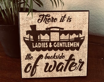 Disney&#39;s Jungle Cruise Backside of Water Sign Disneyland Disney World Adventureland Attraction Art Gifts for Her