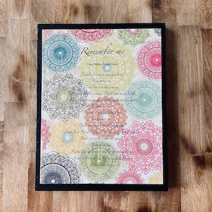 Disney Coco &quot;Remember Me&quot; Plaza de la Familia California Adventure Pixar Home Decor Wall Art Sign