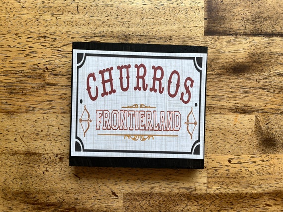 Disneyland Churro Cart Frontierland Sign Home Decor