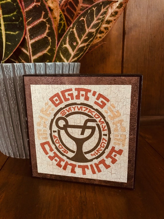 Star Wars Galaxy's Edge Star Wars Land Oga's Cantina Disneyland Disney World Home Decor Sign Kitchen Bar Cruise Fish Extender