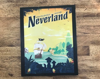 Neverland Peter Pan Disney Home Decor Sign