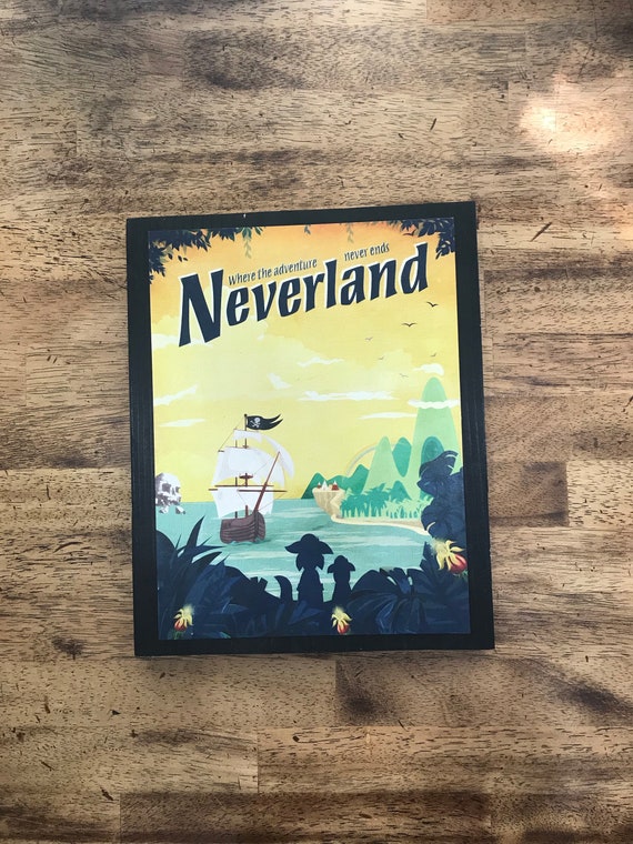 Neverland Peter Pan Disney Home Decor Sign