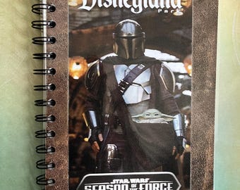 Disneyland Mandalorian Grogu Map Guide Autograph School Notebook Journal Sketch Pad Sketchbook Star Wars Season of the Force Galaxy&#39;s Edge