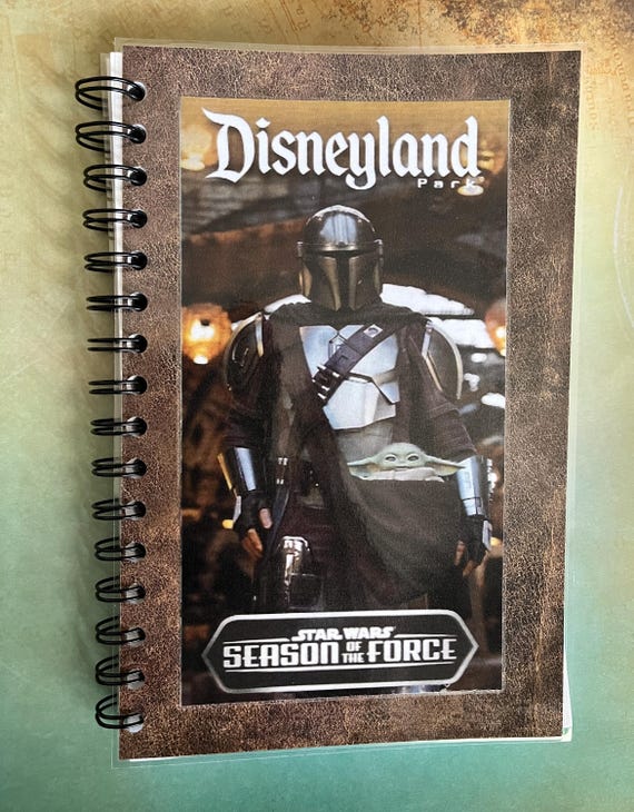 Disneyland Mandalorian Grogu Map Guide Autograph School Notebook Journal Sketch Pad Sketchbook Star Wars Season of the Force Galaxy's Edge
