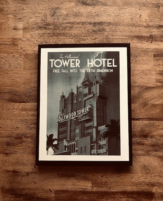 Tower Of Terror Hollywood Tower Hotel Disney World Disney California Adventure Disney Halloween Home Decor Sign