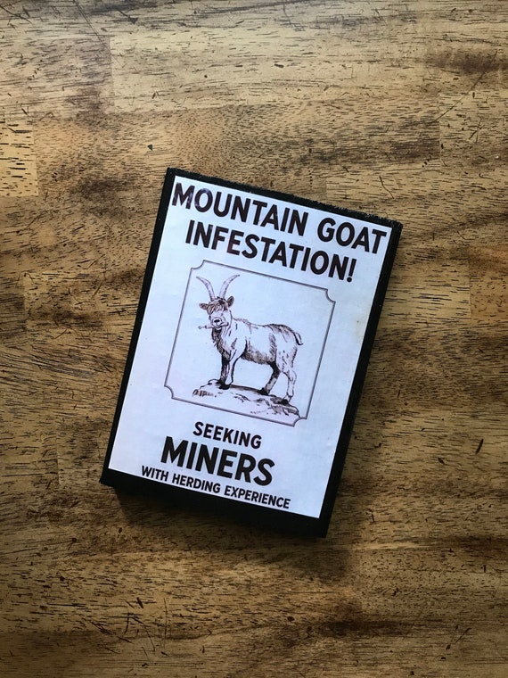 Disneyland Magic Kingdom Disneyworld Frontierland Thunder Mountain Goat Miner Train Sign Home Decor