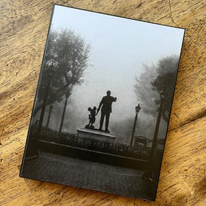 Walt Disney and Mickey Mouse Partners Statue Disneyland Disneyworld Main Street USA Best Friends Together Forever Engagement Home Decor Sign