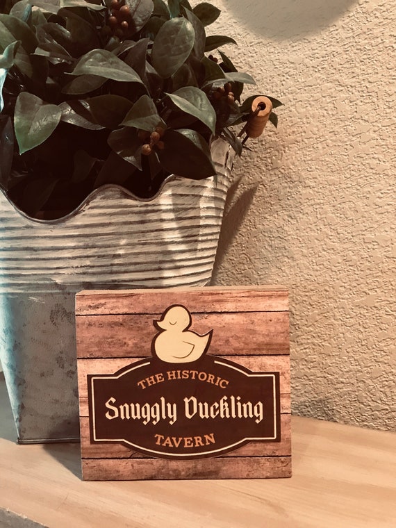 Snuggly Duckling Disney Tangled Home Decor Sign