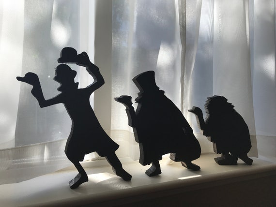HitchHiking Ghosts Wood Silhouettes Cutouts Haunted Mansion Disneyland Disney World Phantom Manor Disney Halloween Home Decor Gift