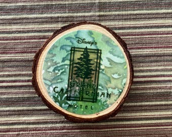 Disney's Grand Californian Hotel Disney The Grand California Hotel & Spa Souvenir Christmas Ornament Gift Tag Magnet Cruise Resort