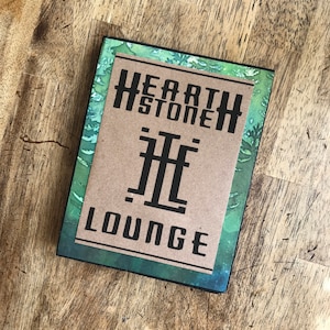 Hearth Stone Lounge Disneyland Grand Californian Hotel & Spa California Adventure DCA Downtown Disney Restaurant Bar Home Decor Sign
